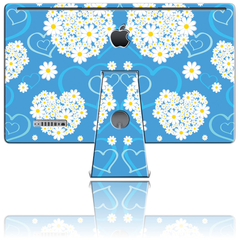 Nexgen Skins - Zestaw skórek na obudowę z efektem 3D iMac 27" (Hearts and Daisies 3D)