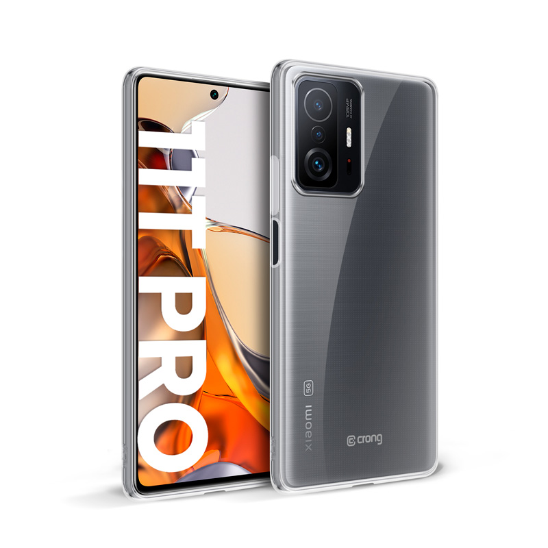 Crong Crystal Slim Cover - Etui Xiaomi 11T Pro (przezroczysty)