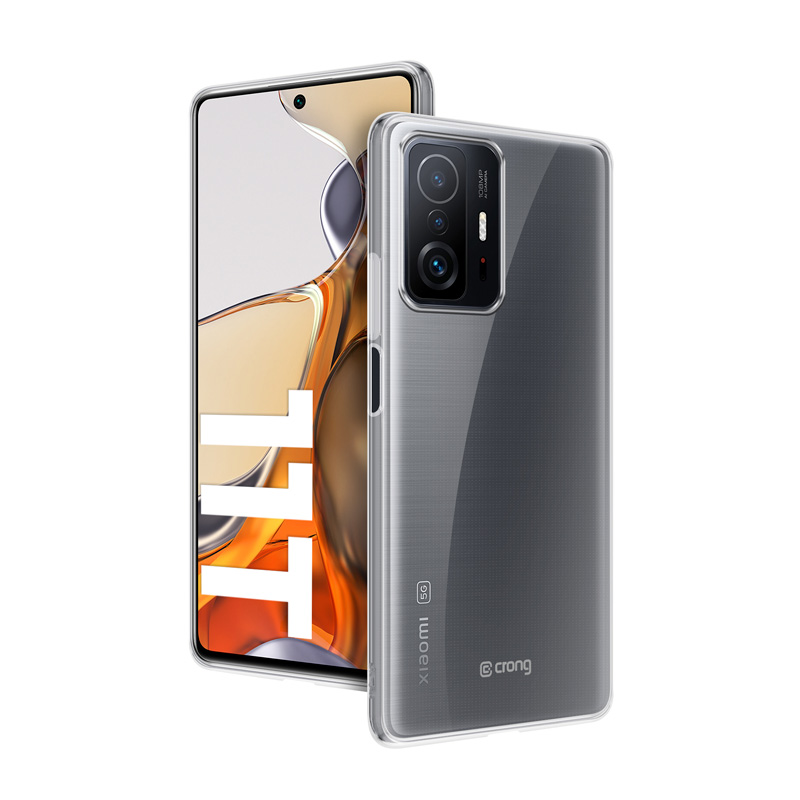 Crong Crystal Slim Cover - Etui Xiaomi 11T 5G (przezroczysty)