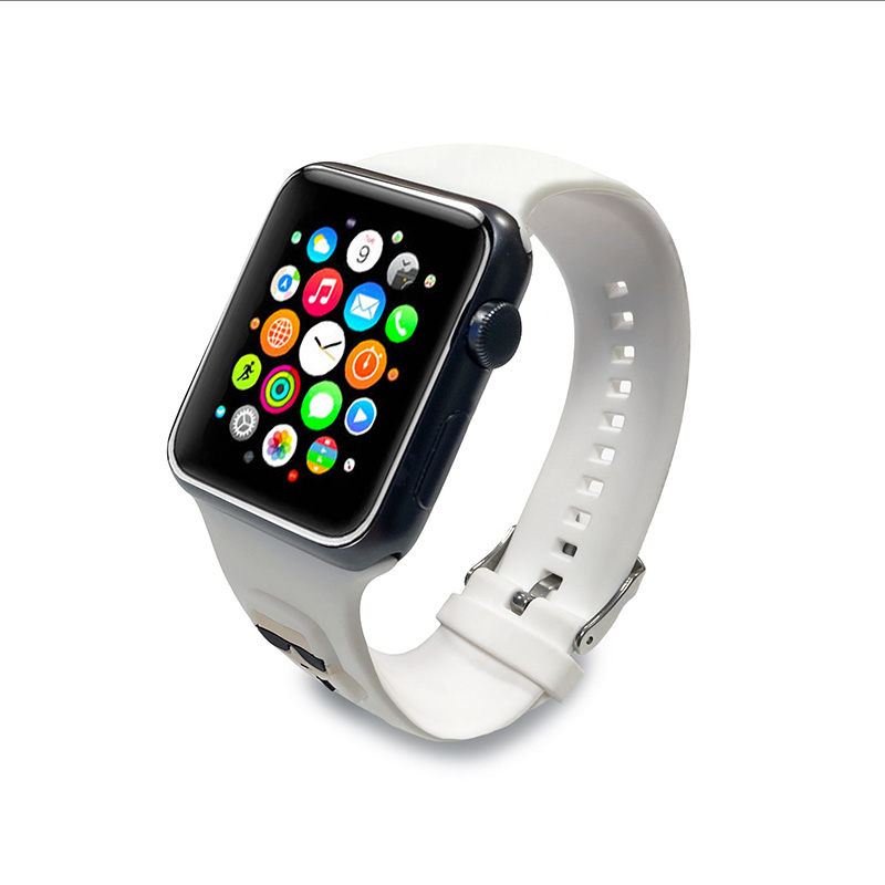Karl Lagerfeld Silicone Karl Head – Pasek do Apple Watch 38/40/41 mm (biały)