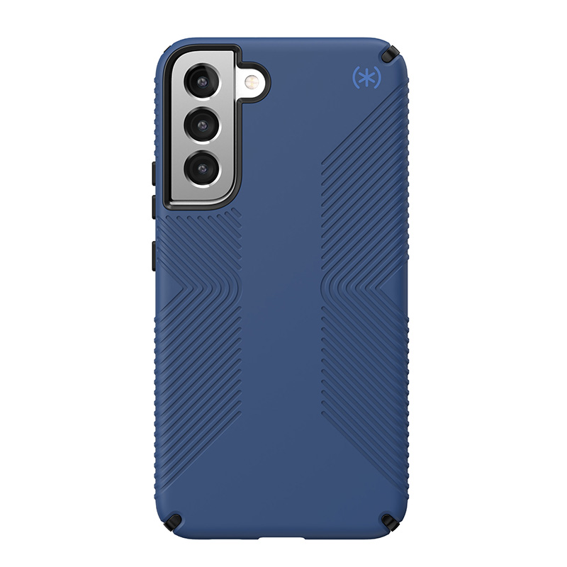 Speck Presidio2 Grip - Etui Samsung Galaxy S22+ z powłoką MICROBAN (Coastal Blue/Black)