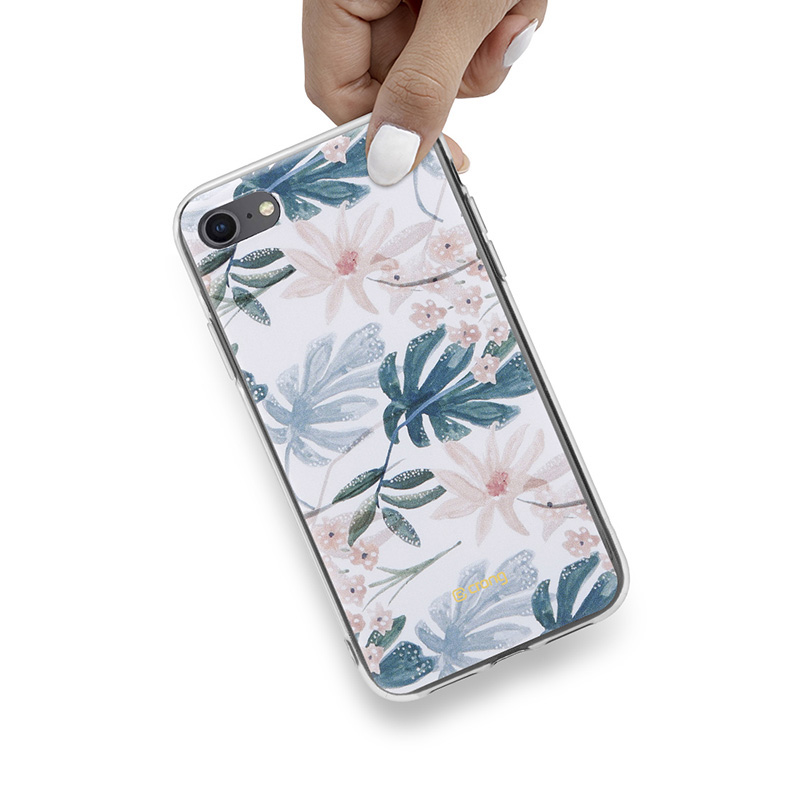 Crong Flower Case – Etui iPhone SE (2022/2020) / 8 / 7 (wzór 01)