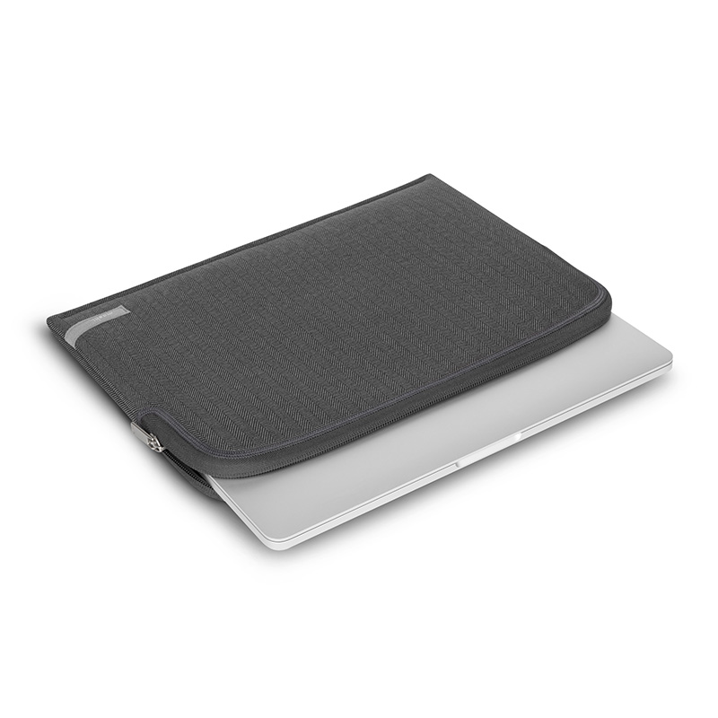 Moshi Pluma - Pokrowiec MacBook Pro 14" (M4/M3/M2/M1/2024-2021) (Herringbone Gray)