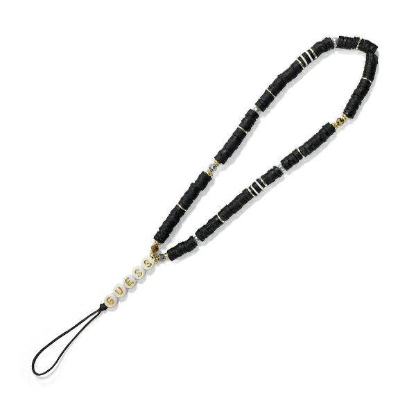 Guess Phone Strap Heishi Beads – Zawieszka do telefonu (Black)