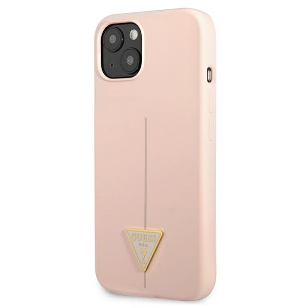 Guess Silicone Triangle Logo - Etui iPhone 13 Mini (różowy)