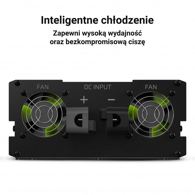 Green Cell - Przetwornica napięcia Inwerter 12V na 230V 2000W/4000W Modyfikowana sinusoida