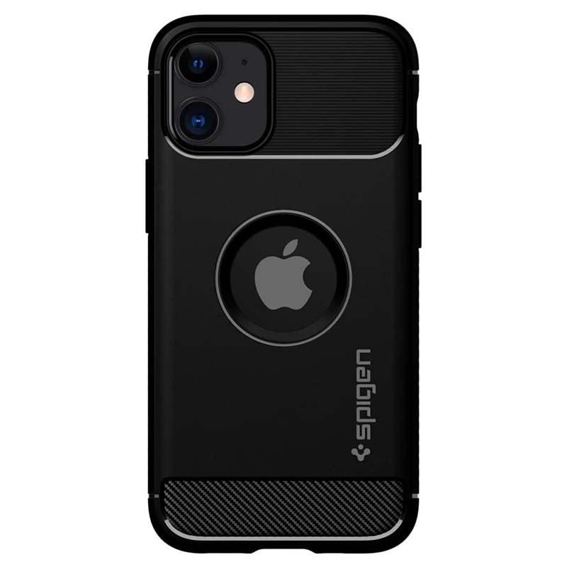 Spigen Rugged Armor - Etui do iPhone 12 / iPhone 12 Pro (Czarny)