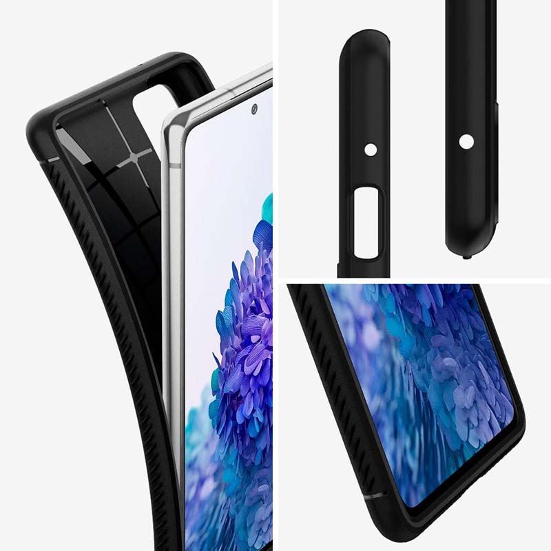 Spigen Rugged Armor - Etui do Samsung Galaxy S20 FE (Czarny)