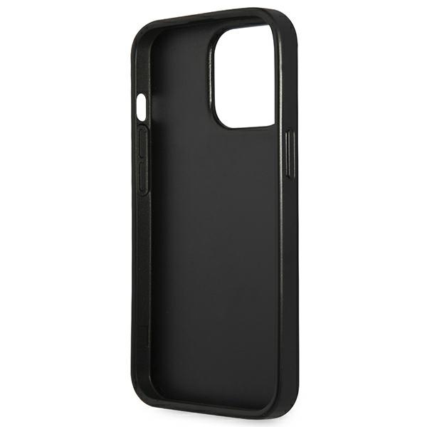 Guess Saffiano Triangle Logo Case – Etui iPhone 13 Pro Max (srebrny)