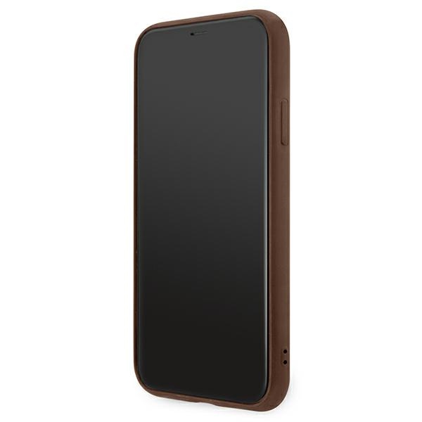 Guess 4G Metal Gold Logo – Etui iPhone 11 (brązowy)