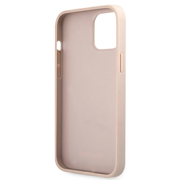 Guess 4G Metal Gold Logo – Etui iPhone 12 / iPhone 12 Pro (różowy)