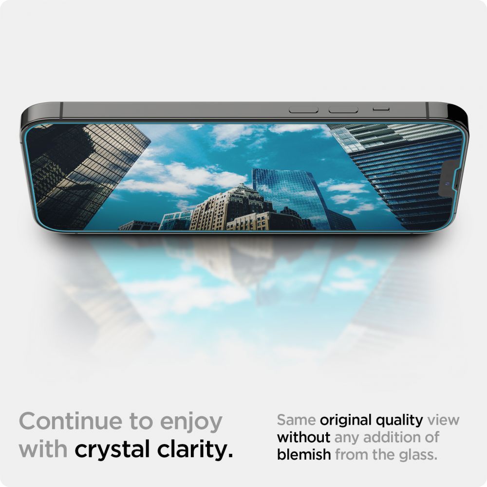 Spigen Glas.TR EZ Fit - Szkło hartowane do Apple iPhone 16e / iPhone 14 / iPhone 13 / iPhone 13 Pro