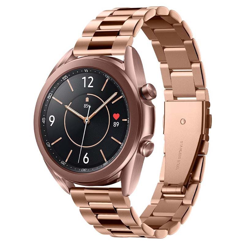 Spigen Modern Fit Band - Bransoleta do Samsung Galaxy Watch 4 / 5 / 5 Pro / 6 (Różowe złoto)