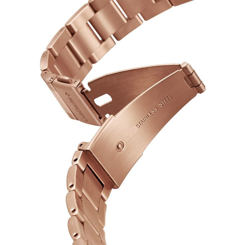 Spigen Modern Fit Band - Bransoleta do Samsung Galaxy Watch 4 / 5 / 5 Pro / 6 (Różowe złoto)