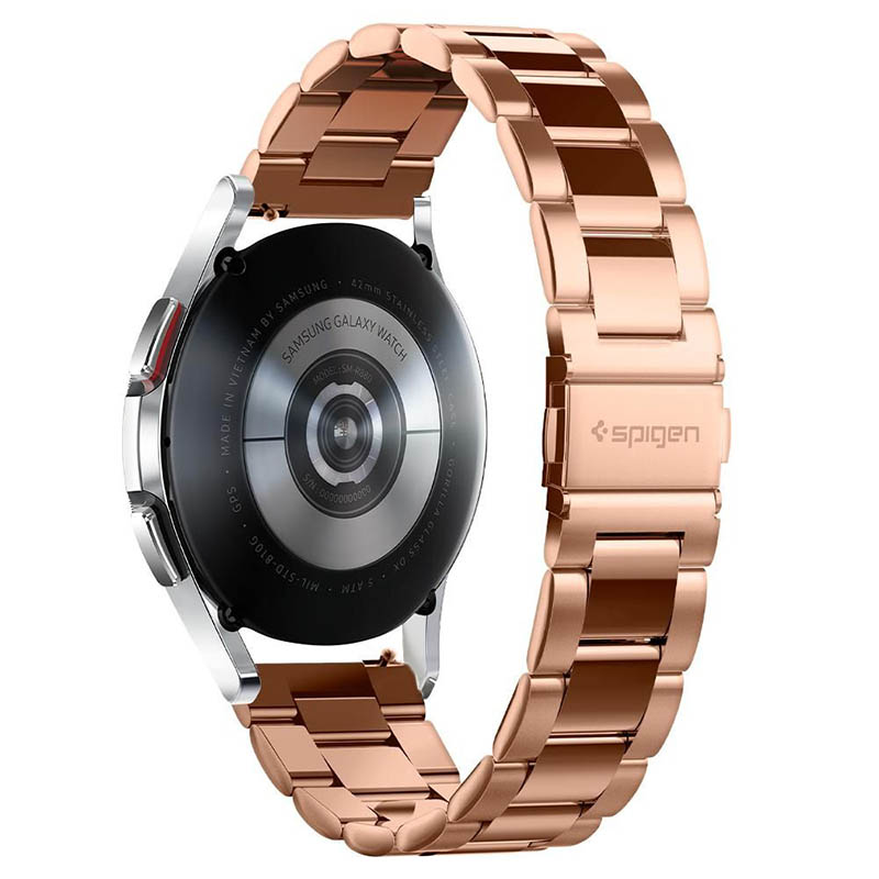 Spigen Modern Fit Band - Bransoleta do Samsung Galaxy Watch 4 / 5 / 5 Pro / 6 (Różowe złoto)