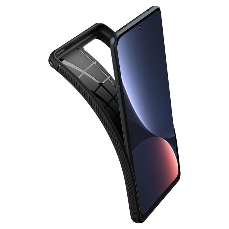 Spigen Rugged Armor - Etui do Xiaomi 12 Pro (Czarny)