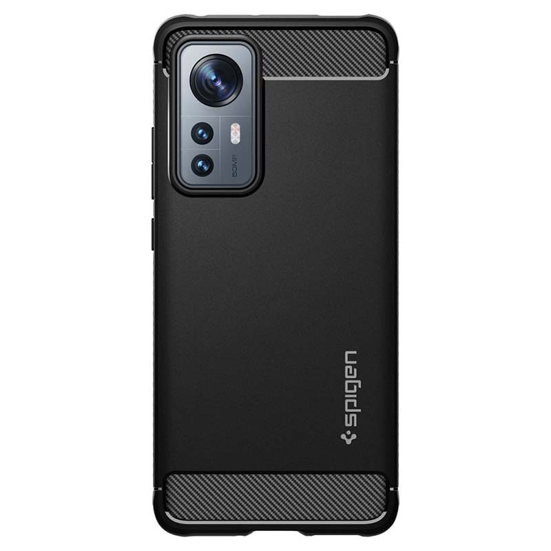 Spigen Rugged Armor - Etui do Xiaomi 12 / 12 X (Czarny)