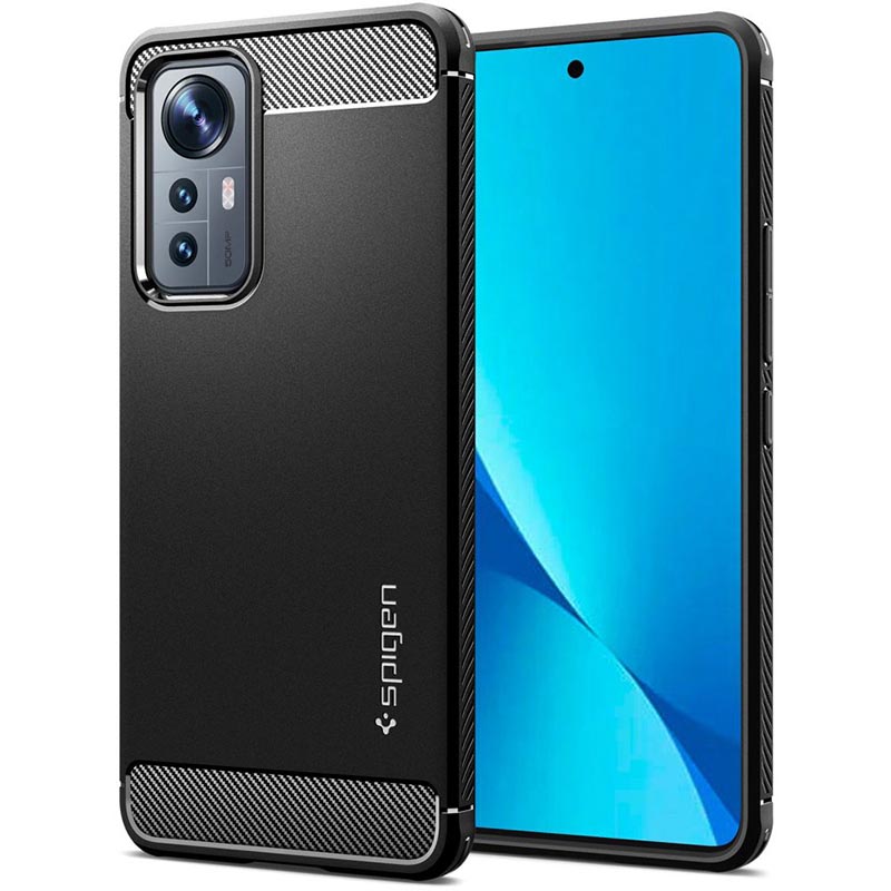Spigen Rugged Armor - Etui do Xiaomi 12 LITE (Czarny)