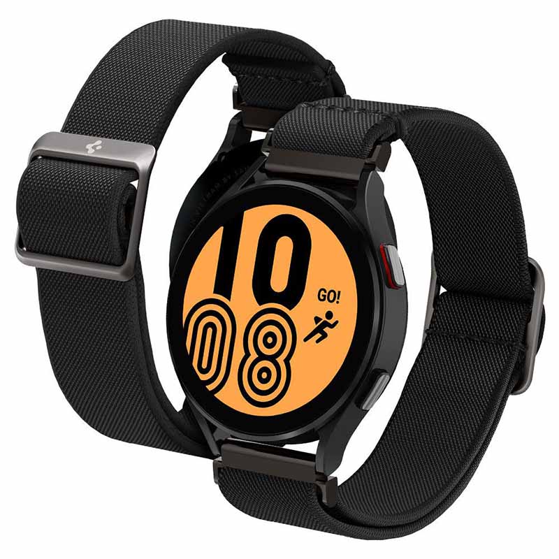 Spigen Fit Lite Band - Pasek do Samsung Galaxy Watch 4 / 5 / 5 Pro / 6 (Czarny)