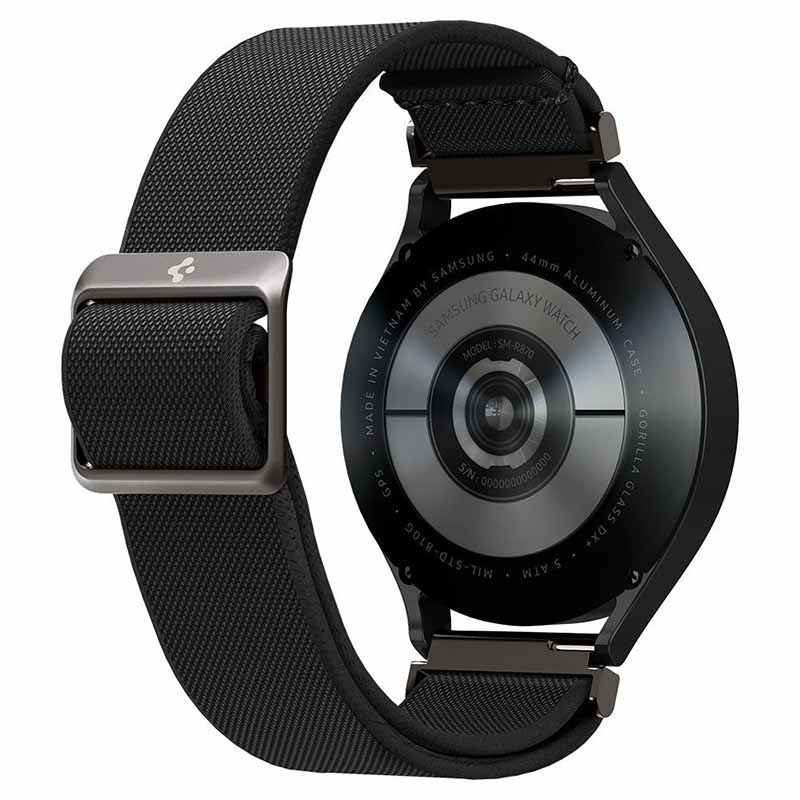 Spigen Fit Lite Band - Pasek do Samsung Galaxy Watch 4 / 5 / 5 Pro / 6 (Czarny)