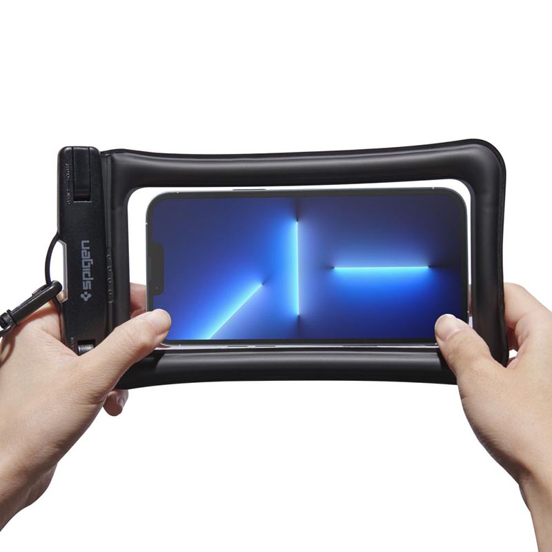 Spigen A610 Universal Waterproof Float Case - Etui do smartfonów do 6.9" (czarny)