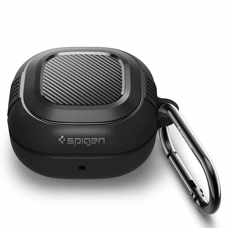 Spigen Rugged Armor - Etui do Samsung Galaxy Buds FE / 2 Pro / 2  / Live / Pro (Czarny)