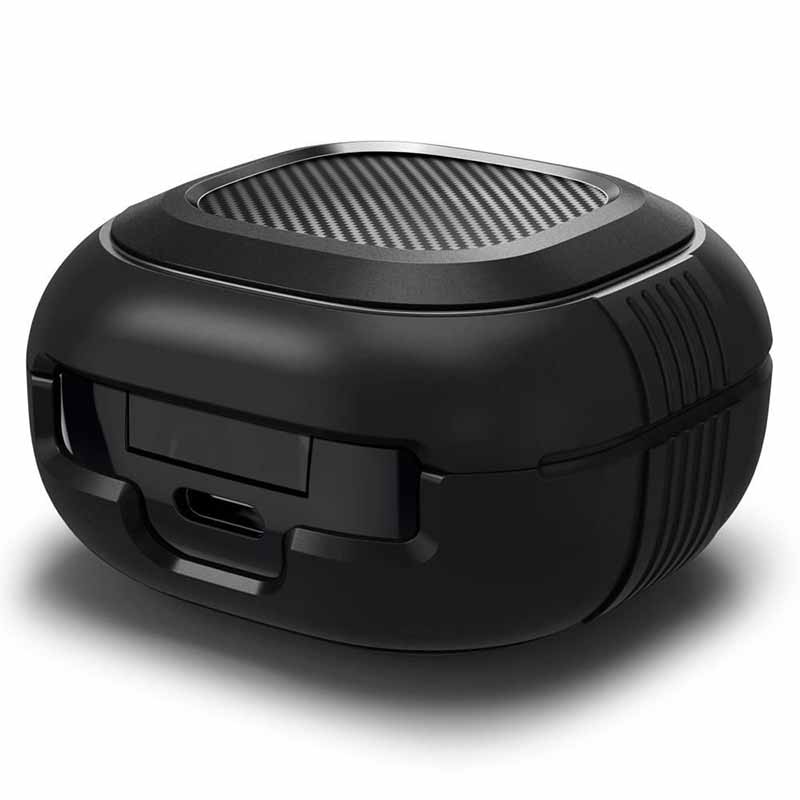 Spigen Rugged Armor - Etui do Samsung Galaxy Buds FE / 2 Pro / 2  / Live / Pro (Czarny)