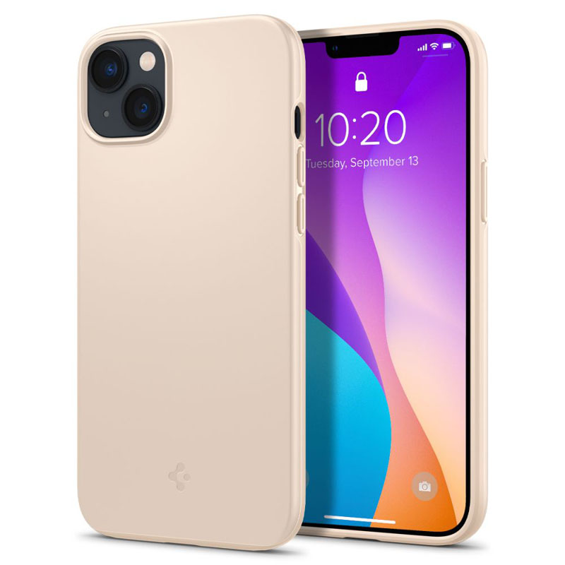 Spigen Thin Fit – Etui do iPhone 15 Plus / iPhone 14 Plus (Beżowy)