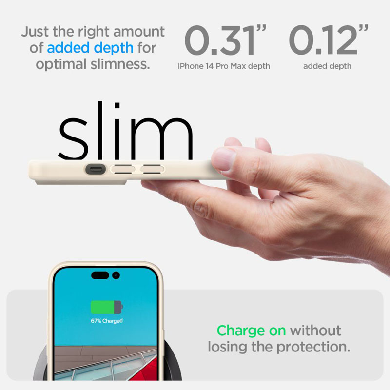 Spigen Ultra Hybrid - Etui do iPhone 14 Pro Max (Beżowy)