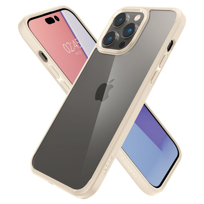 Spigen Ultra Hybrid - Etui do iPhone 14 Pro Max (Beżowy)
