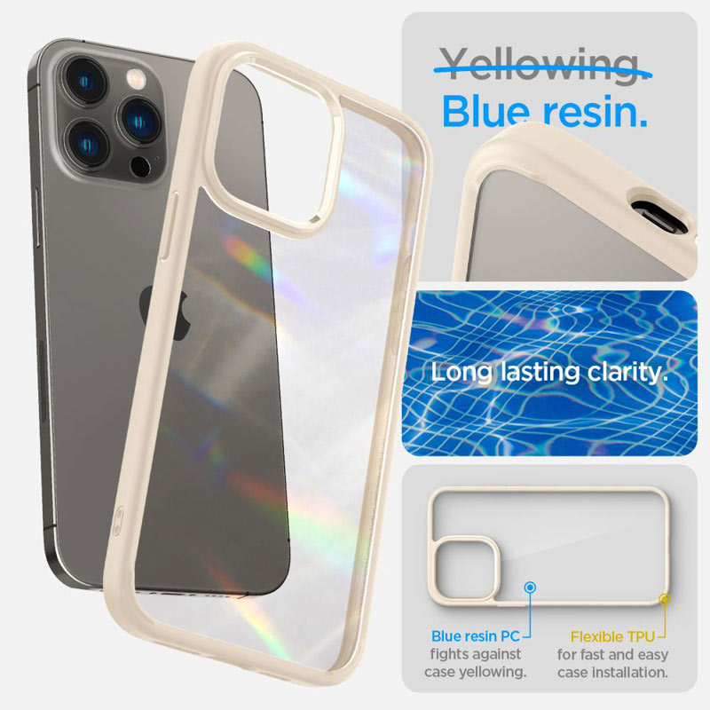 Spigen Ultra Hybrid - Etui do iPhone 14 Pro Max (Beżowy)