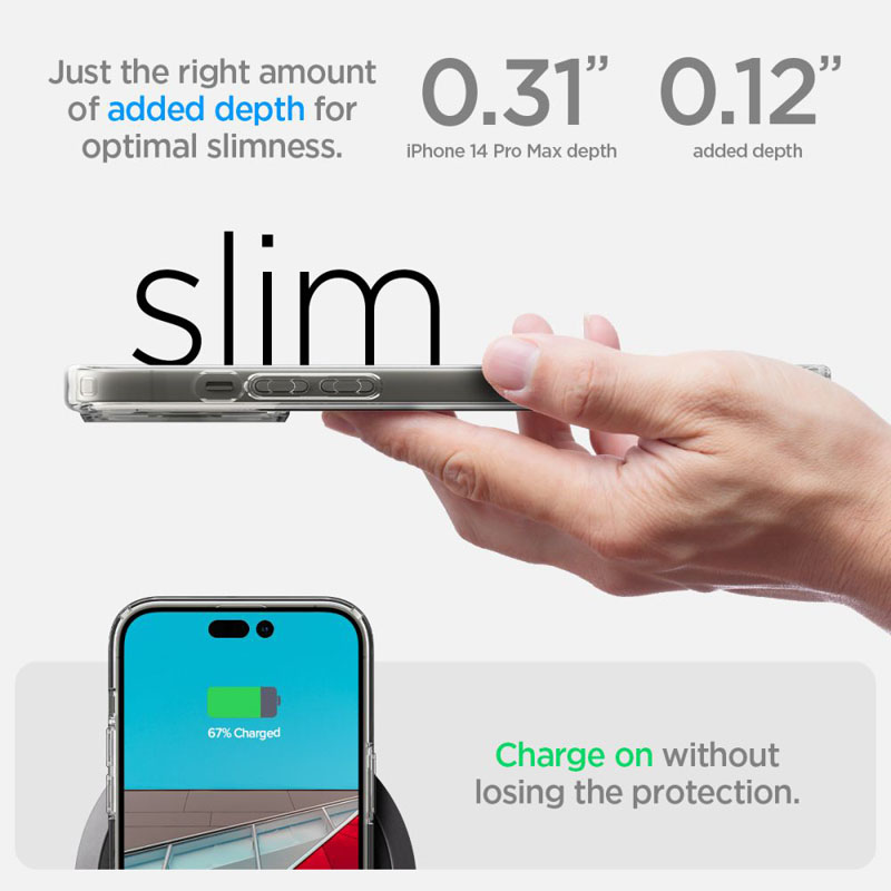 Spigen Ultra Hybrid Matte - Etui do iPhone 14 Pro Max (Przezroczysty matowy)