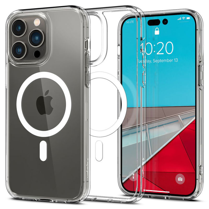 Spigen Ultra Hybrid Mag MagSafe – Etui do iPhone 14 Pro Max (Biały)
