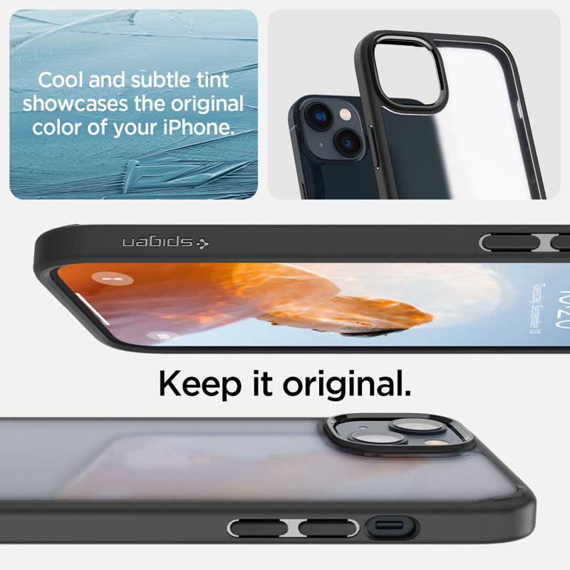 Spigen Ultra Hybrid Matte - Etui do iPhone 15 Plus / iPhone 14 Plus (Czarny matowy)