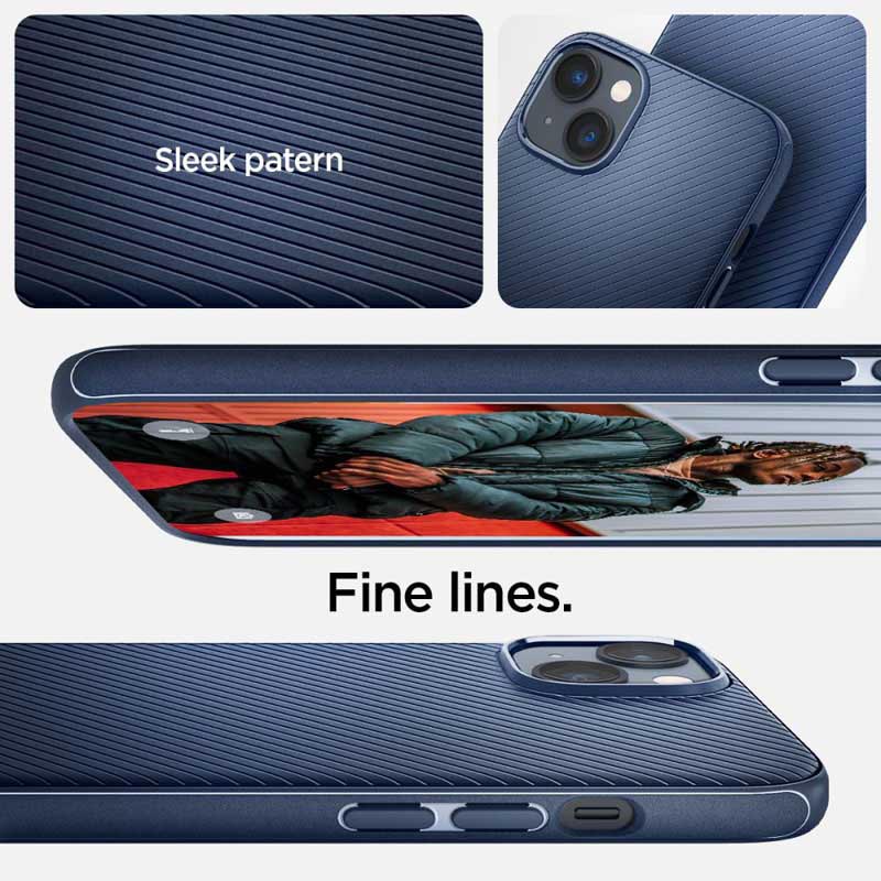 Spigen Mag Armor – Etui do iPhone 15 Plus / iPhone 14 Plus (Granatowy)