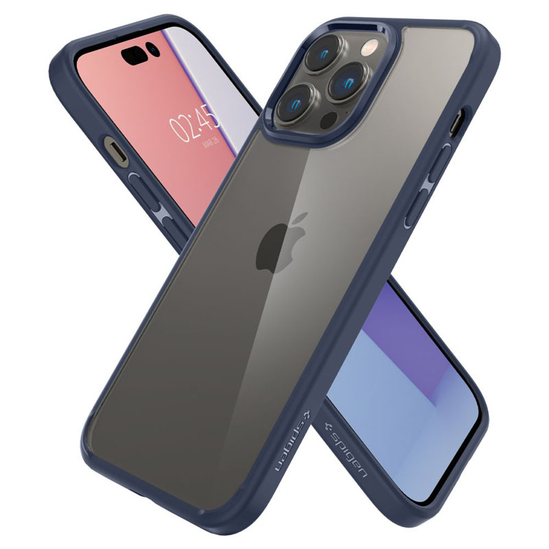 Spigen Ultra Hybrid -  Etui do iPhone 14 Pro (Granatowy)