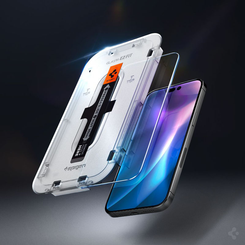 Spigen Glas.TR EZ Fit 2-Pack - Szkło hartowane do Apple iPhone 14 Pro 2 szt