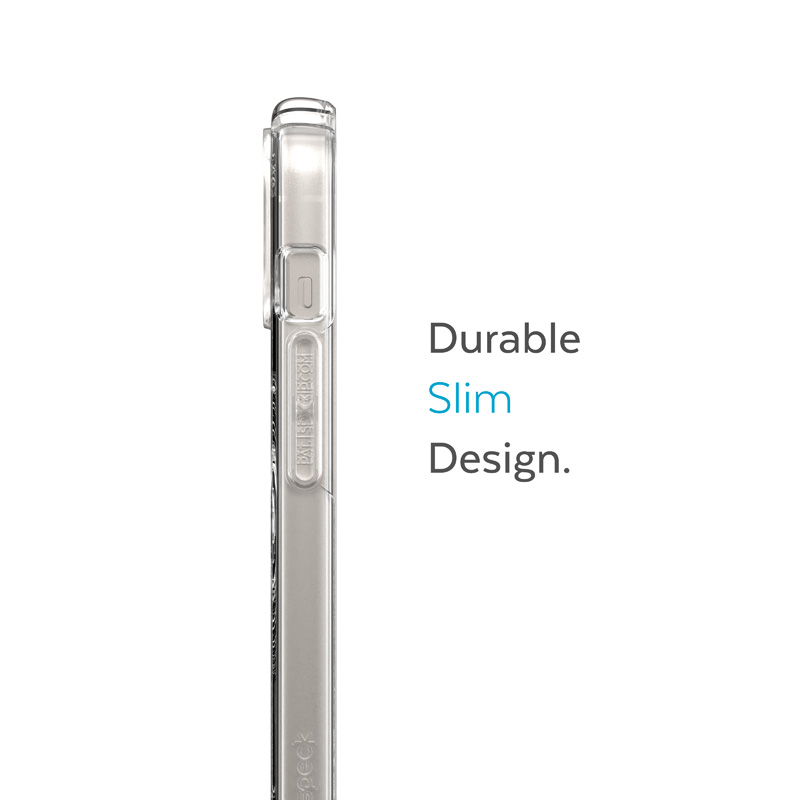 Speck Presidio Perfect-Clear + MagSafe - Etui iPhone 14 / iPhone 13 z powłoką MICROBAN (Clear)