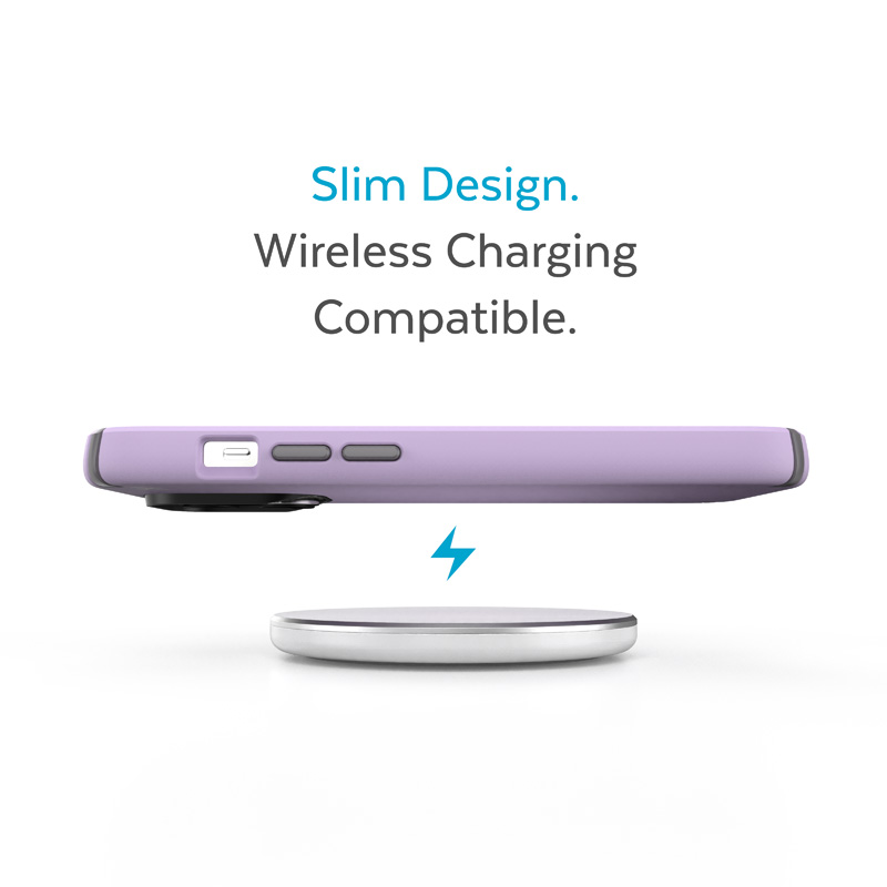 Speck Presidio2 Pro - Antybakteryjne etui iPhone 14 Pro Max (Spring Purple / Cloudygrey / White)