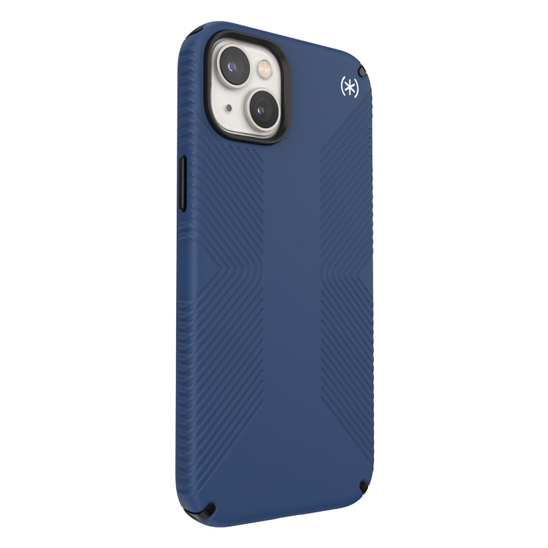 Speck Presidio2 Grip - Antypoślizgowe etui iPhone 15 Plus / 14 Plus (Coastal Blue / Black / White)