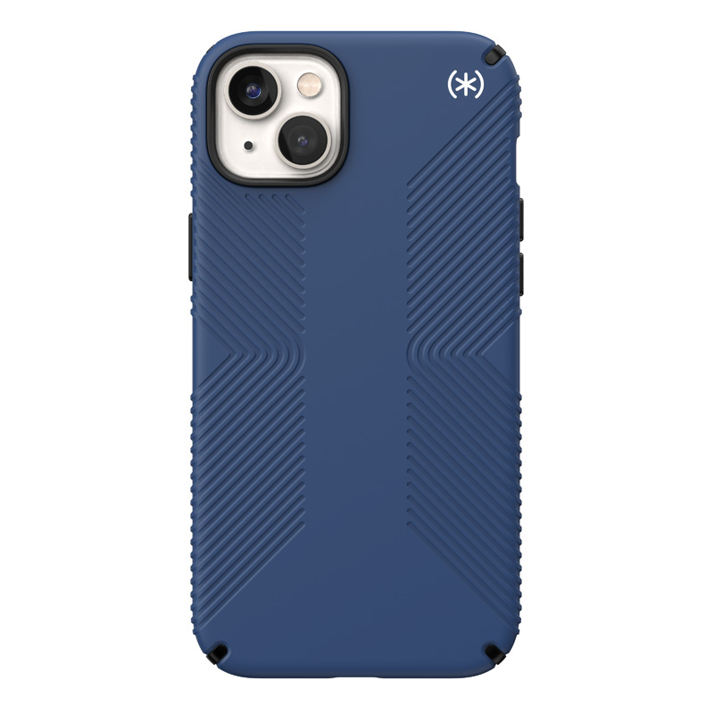 Speck Presidio2 Grip - Antypoślizgowe etui iPhone 15 Plus / 14 Plus (Coastal Blue / Black / White)