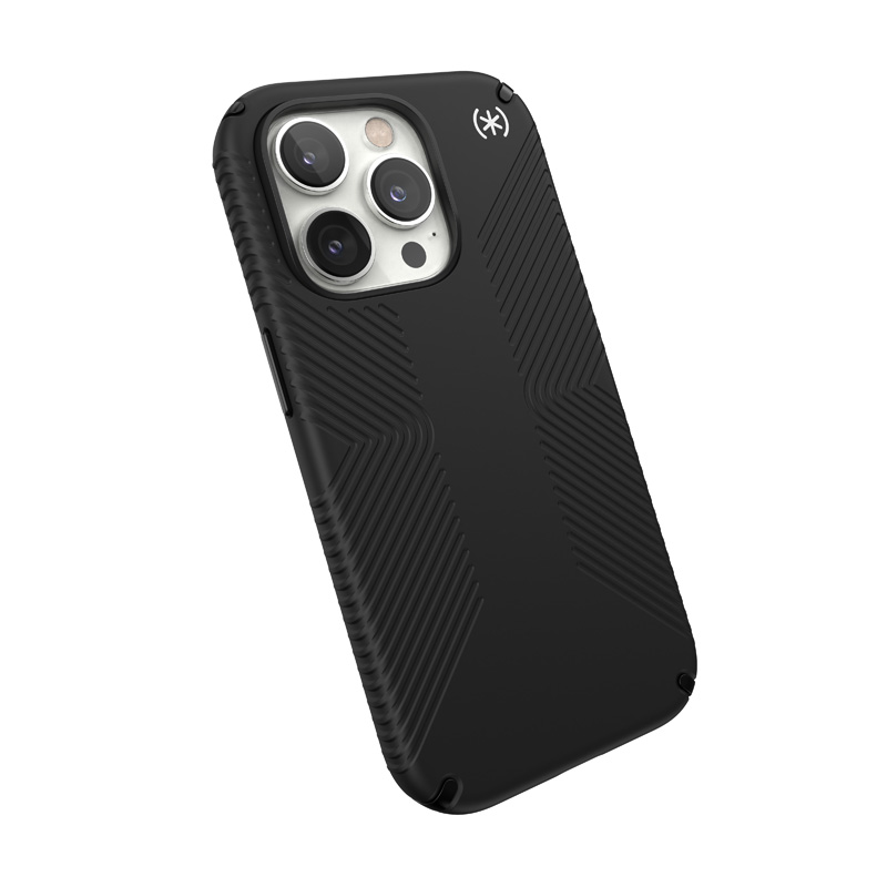 Speck Presidio2 Grip - Antypoślizgowe etui iPhone 14 Pro (Black / Black / White)