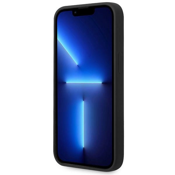 BMW Liquid Silicone Case Metal Logo – Etui iPhone 14 (Czarny)