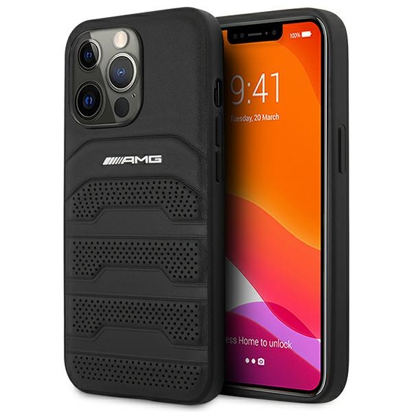 AMG Debossed Lines - Etui iPhone 14 Pro Max (czarny)