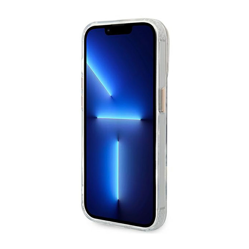 Guess Metal Outline Magsafe - Etui iPhone 14 Pro (przezroczysty / złoty)
