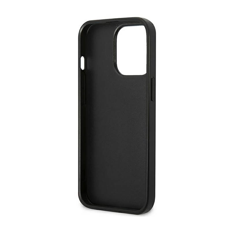 US Polo Assn Leather Stitch - Etui iPhone 14 Pro Max (granatowy)