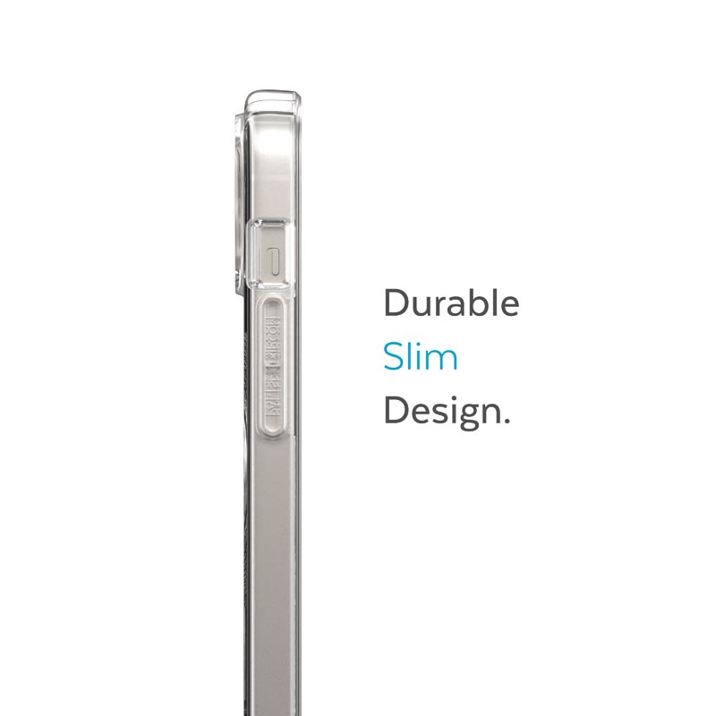 Speck Gemshell + MagSafe - Etui do iPhone 15 Plus / iPhone 14 Plus z powłoką MICROBAN (Clear)