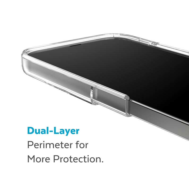 Speck Gemshell + MagSafe - Etui do iPhone 15 Plus / iPhone 14 Plus z powłoką MICROBAN (Clear)