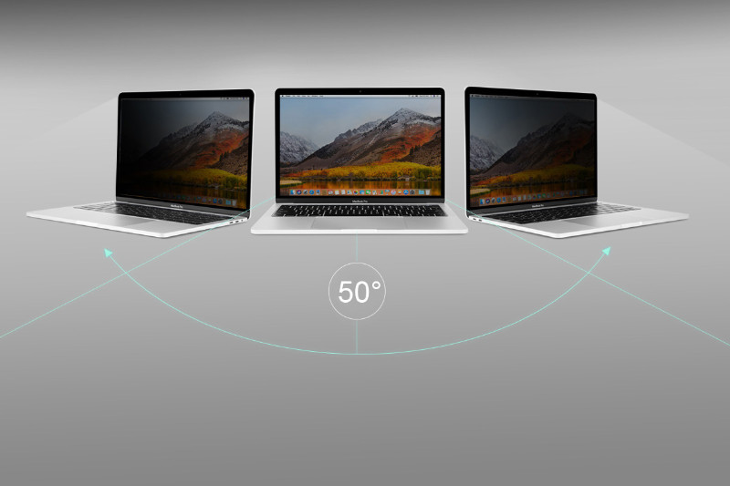 Moshi Umbra - Folia ochronna na ekran MacBook Pro 14" (M3/M2/M1/2023-2021) z filtrem prywatyzującym (czarna ramka)