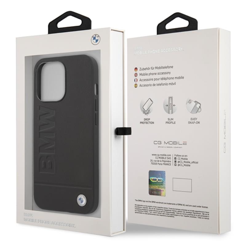 BMW Signature Logo Imprint MagSafe – Etui iPhone 14 Pro (Czarny)